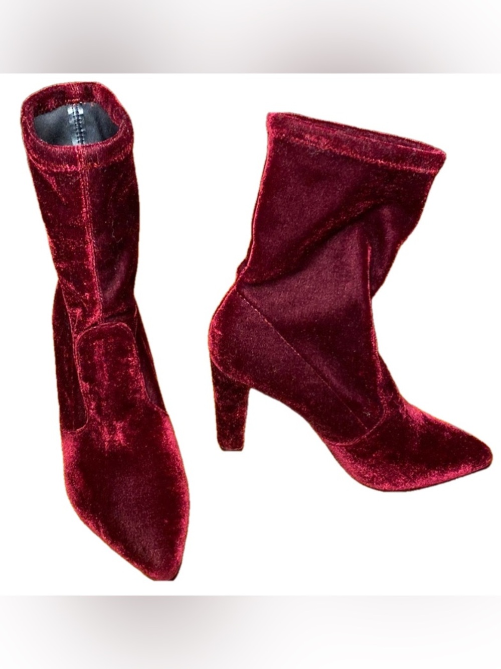 🌷 Aldo 🌷 Burgundy Red Velvet Boots